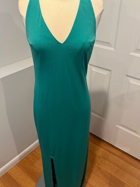 GUESS Women’s Teal V-Neck Slip Dress (32)
